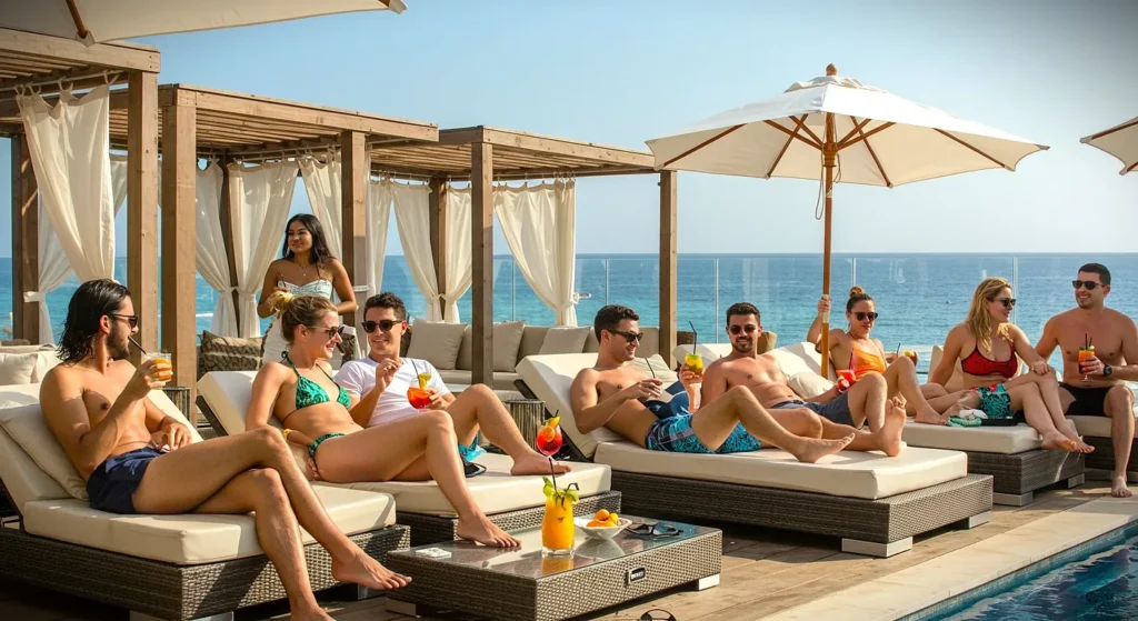 Exciting Group Activities in Malta - Tourists experience Beach Club Day Pass with VIP Treatment