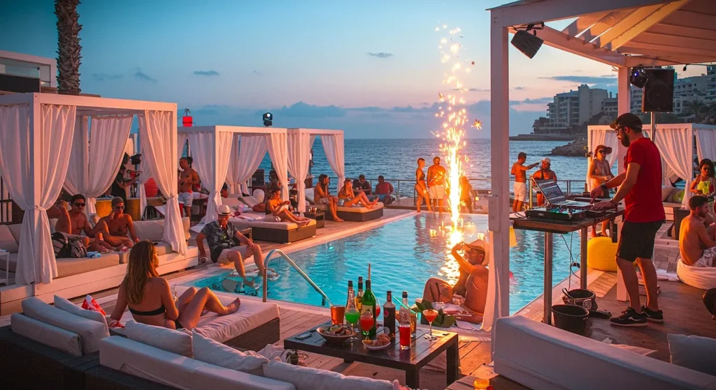 Top 15 Things to Do in Malta for Stag Dos & Hen Parties - Beach Club Day Pass with VIP Treatment